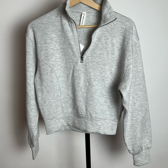 NWT Daily Practice Gray Half Zip - Picture 2 of 3